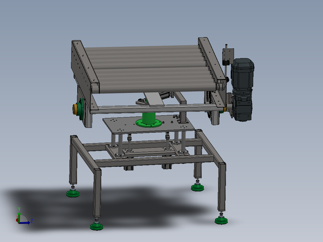 顶升旋转滚筒线