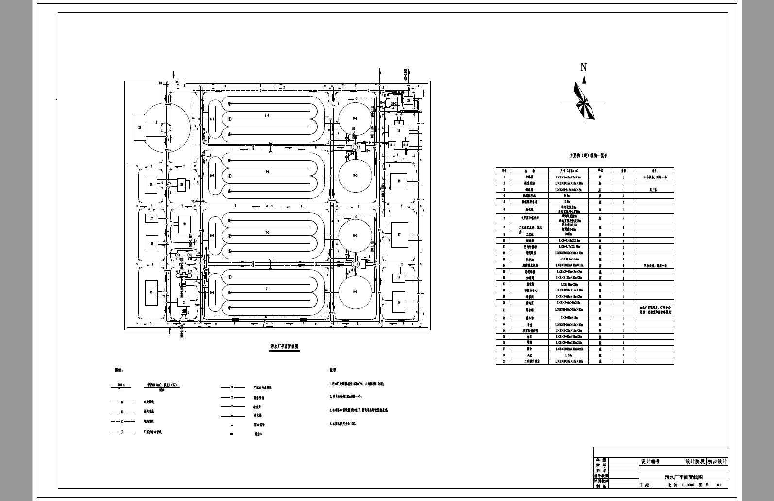 D0710-12万m3d污水处理工程初步设计+CAD+说明书==1009037=250