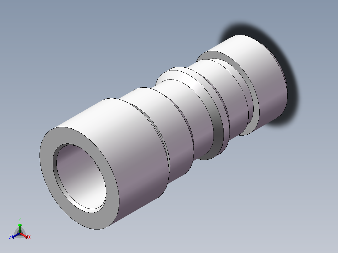 轴2加工工艺分析正等轴测图