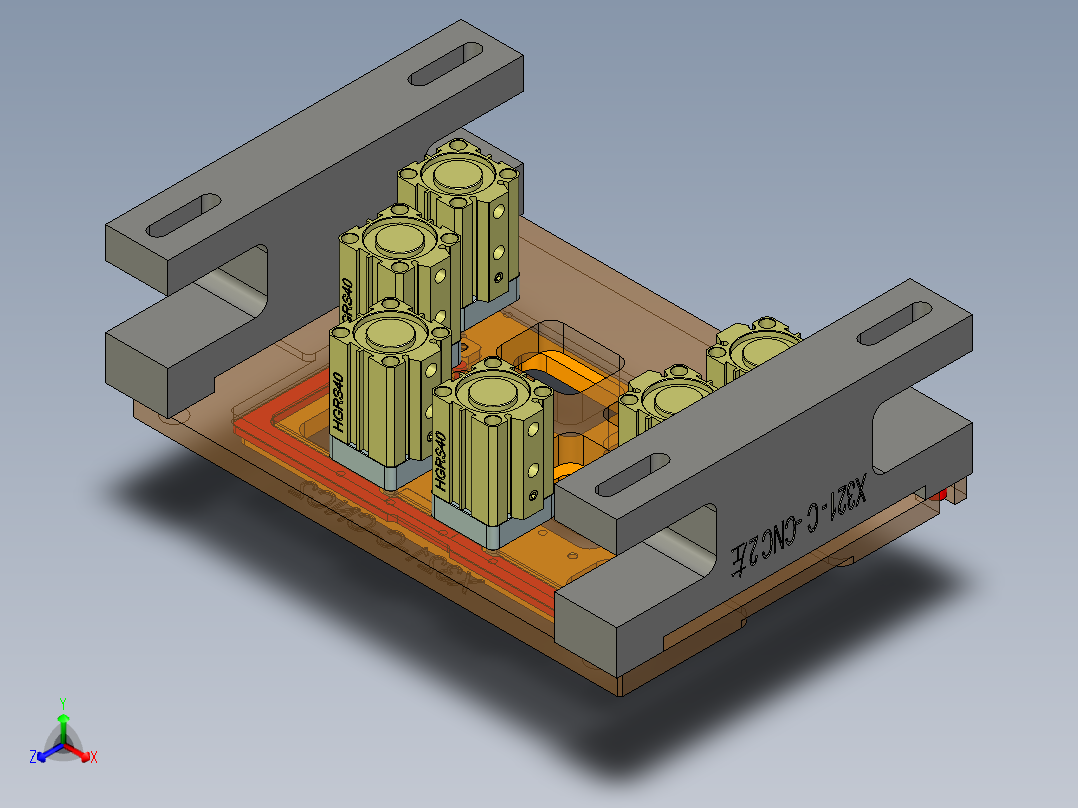 X321-C-笔记本CNC工装夹具三维模型CNC2-191220主视图