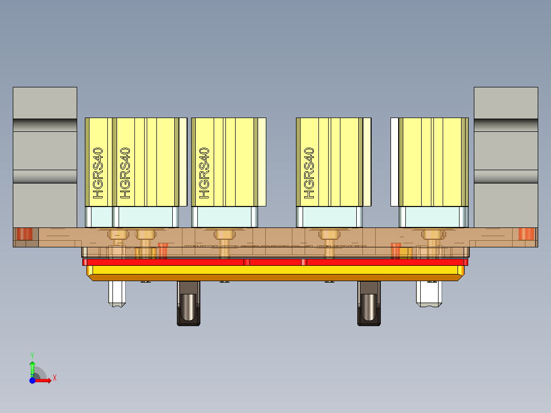 X321-C-笔记本CNC工装夹具三维模型CNC2-191220前视图