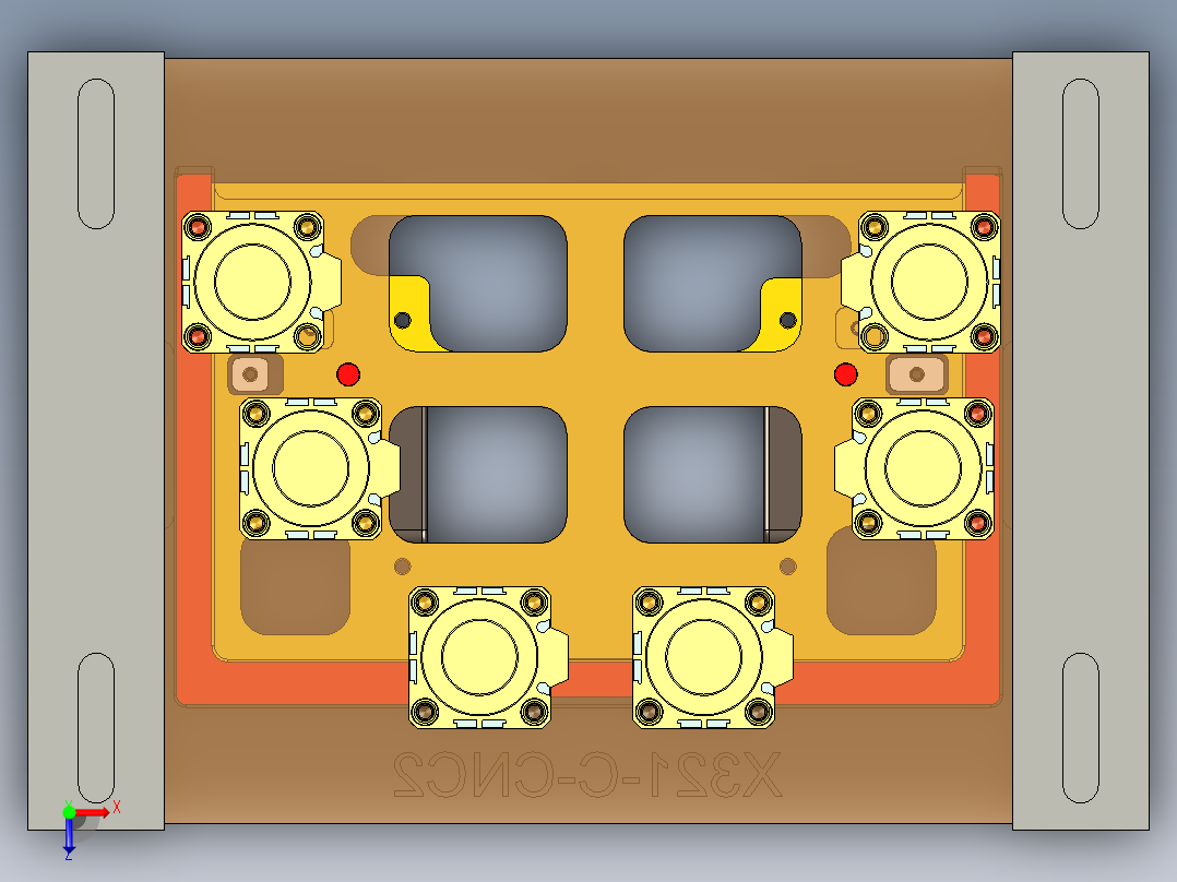X321-C-笔记本CNC工装夹具三维模型CNC2-191220俯视图
