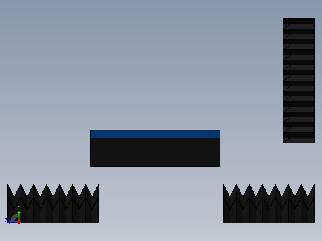 铣床、cnc立式四轴数控铣床右视图