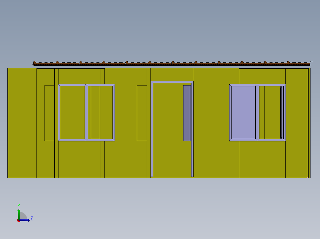 房子、建筑(76)左视图