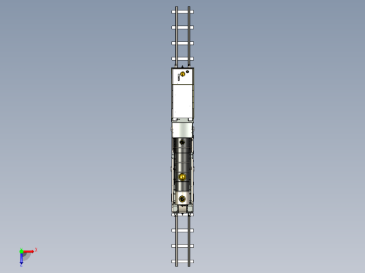 火车机车列车atlantic-type-steam-locomotive-rear-tender-模型格式为 stp俯视缩略图
