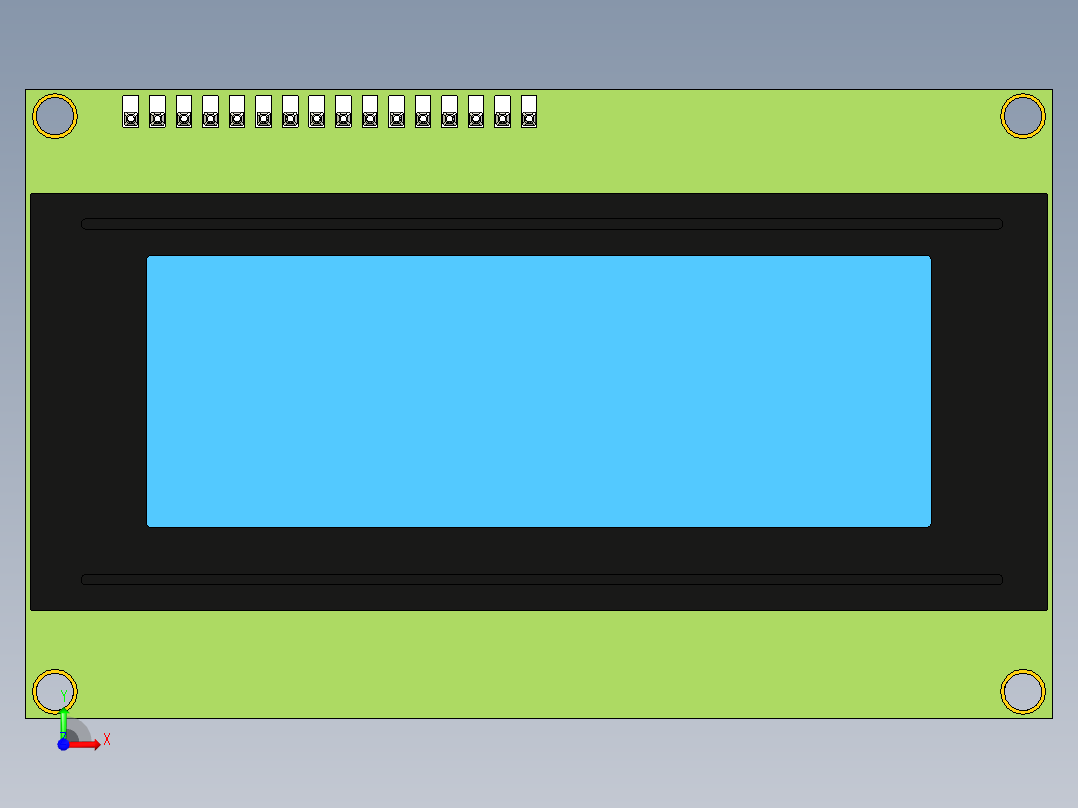 液晶显示器前视图