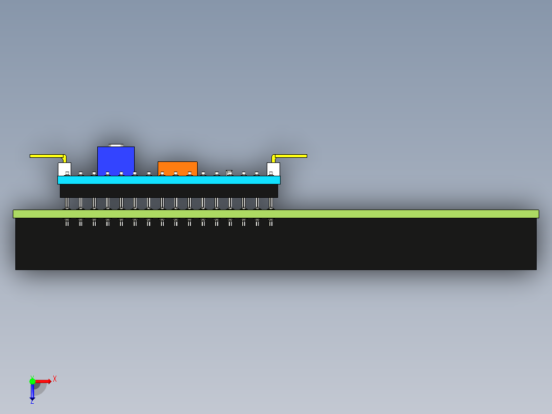 液晶显示器俯视图