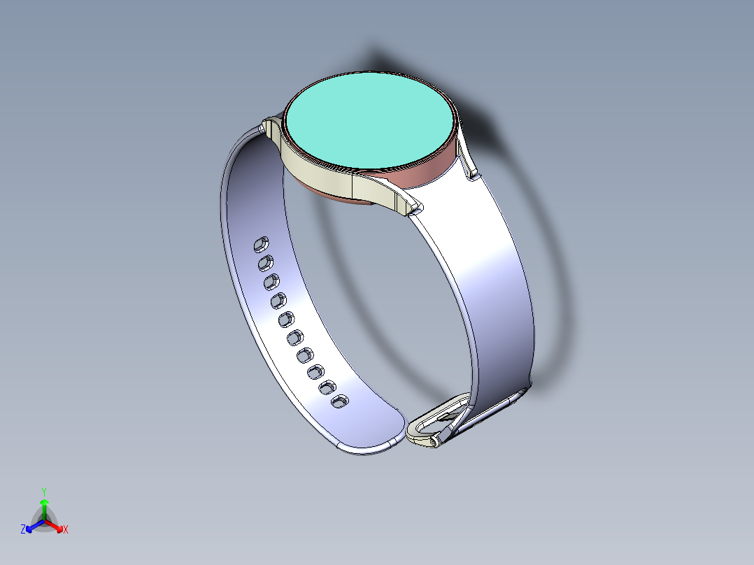 galaxy watch智能手表15正等轴测图