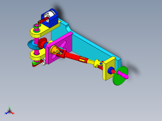 Gardan Gerakkan万向轴传动机构3D图纸 INVENTOR设计正等轴测缩略图