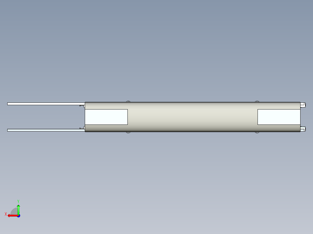 火车机车列车double-decker-train-coach-1839-模型格式为 igs后视图