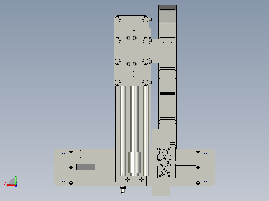 001-下料机构桥架-dtk后视图