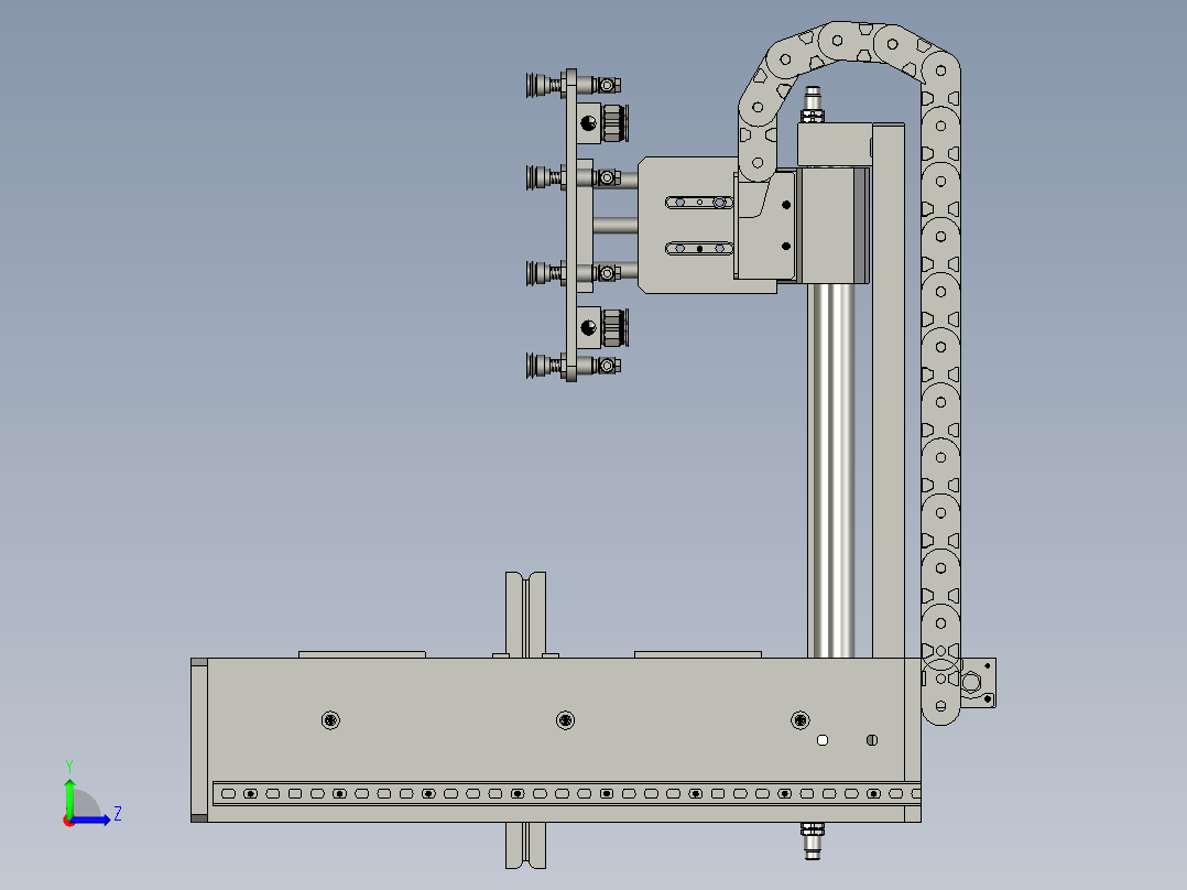 001-下料机构桥架-dtk左视图