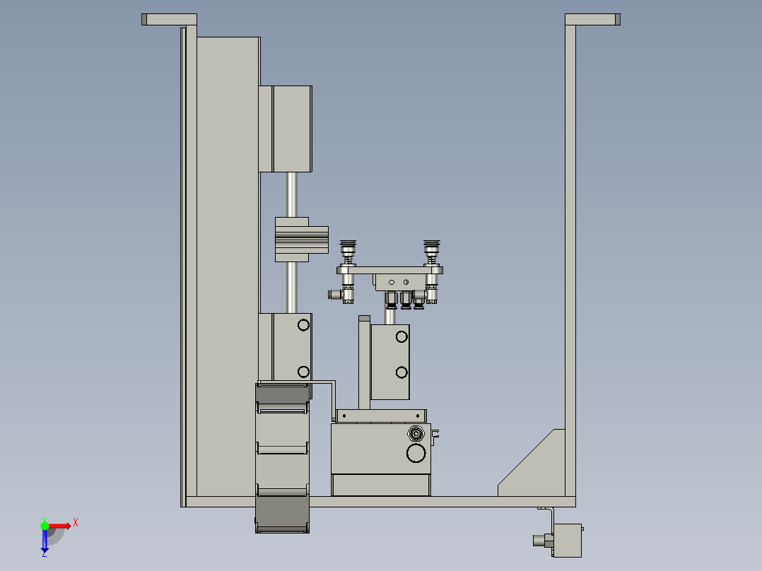 001-下料机构桥架-dtk俯视图