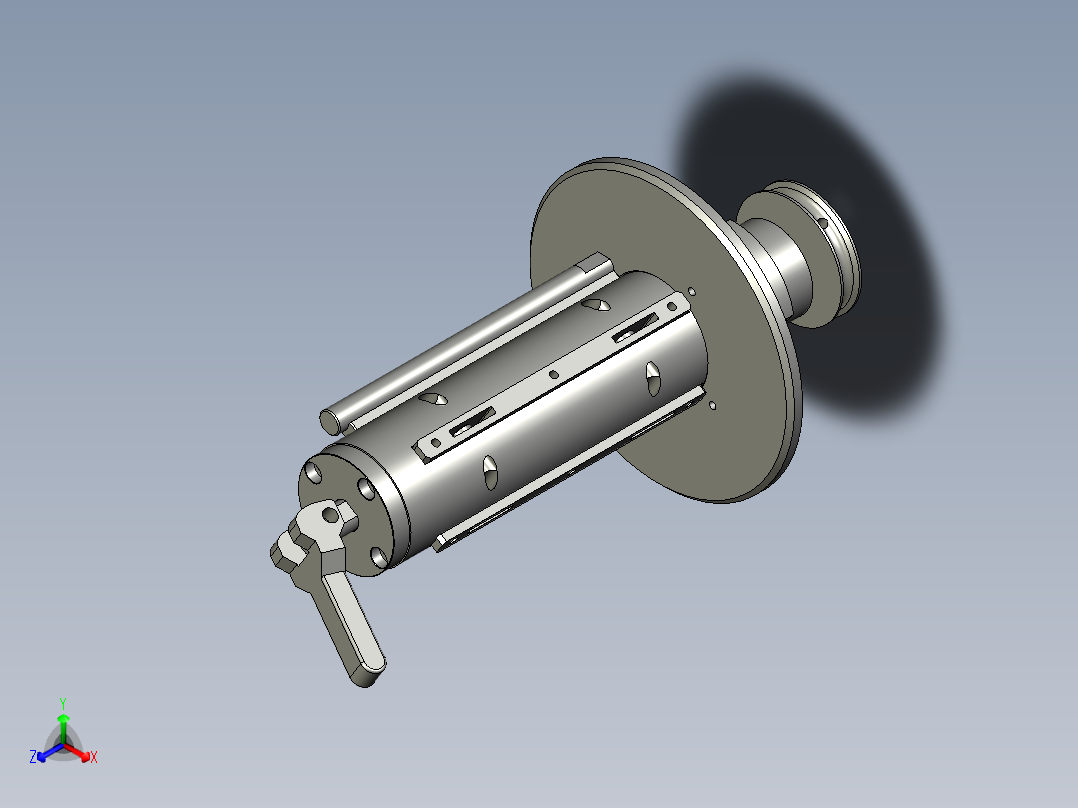 TLS--03-收料组件1正等轴测图