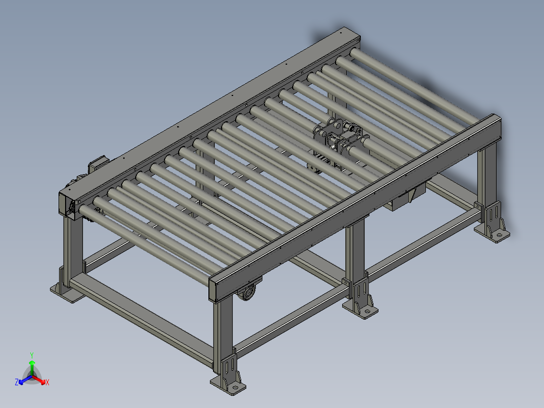 重型积放滚筒线托盘滚筒