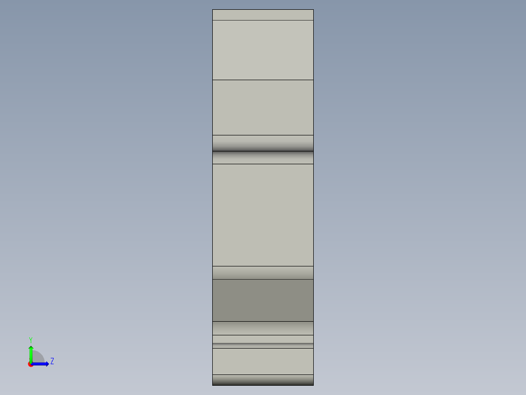 自卡式固定件2G4左视图