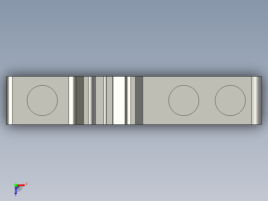 自卡式固定件2G4俯视图