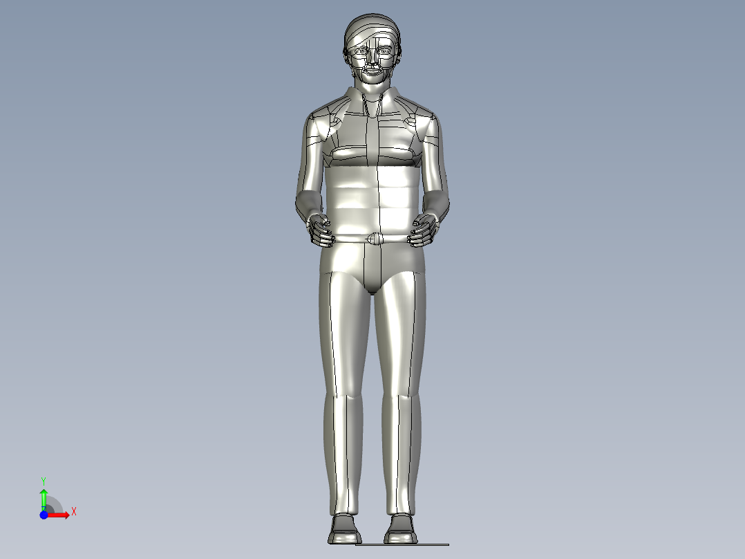 人体-站姿1前视图