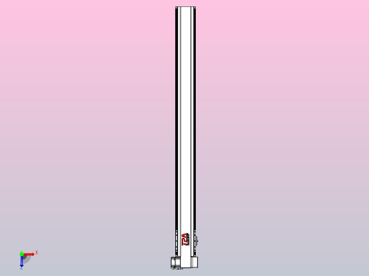 皮带直线轴半封闭可选导轨TPA-HNB-120D-110-L1250-RP-Y-P40-N3俯视缩略图