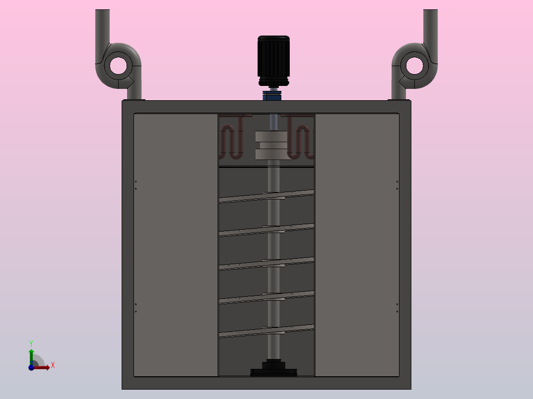 自动干燥机前视图