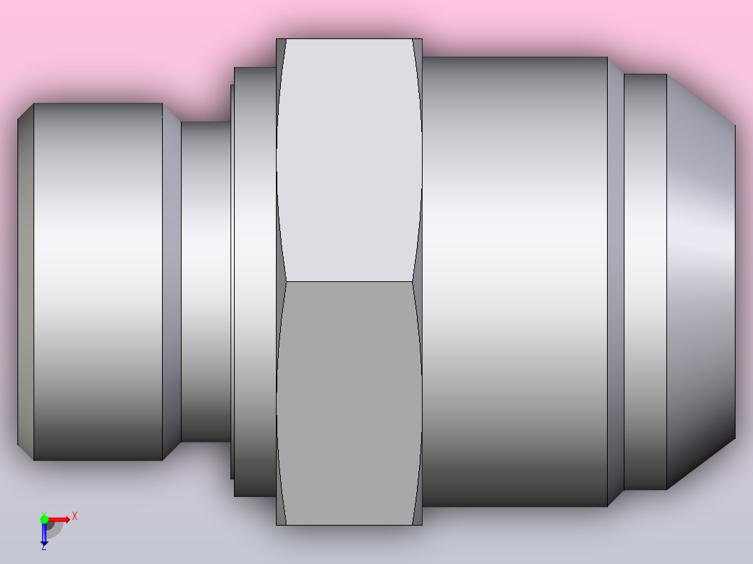 EO硬管接头公螺柱连接器16 12F42EDMXS俯视图