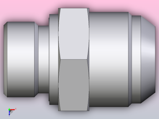 EO硬管接头公螺柱连接器16 12F42EDMXS俯视缩略图