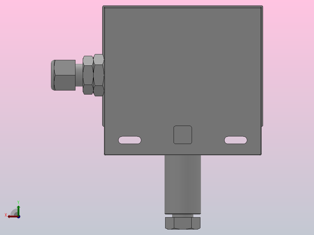 TXK-102防爆压力控制器[TXK-102防爆压力控制器(1021201)]后视图