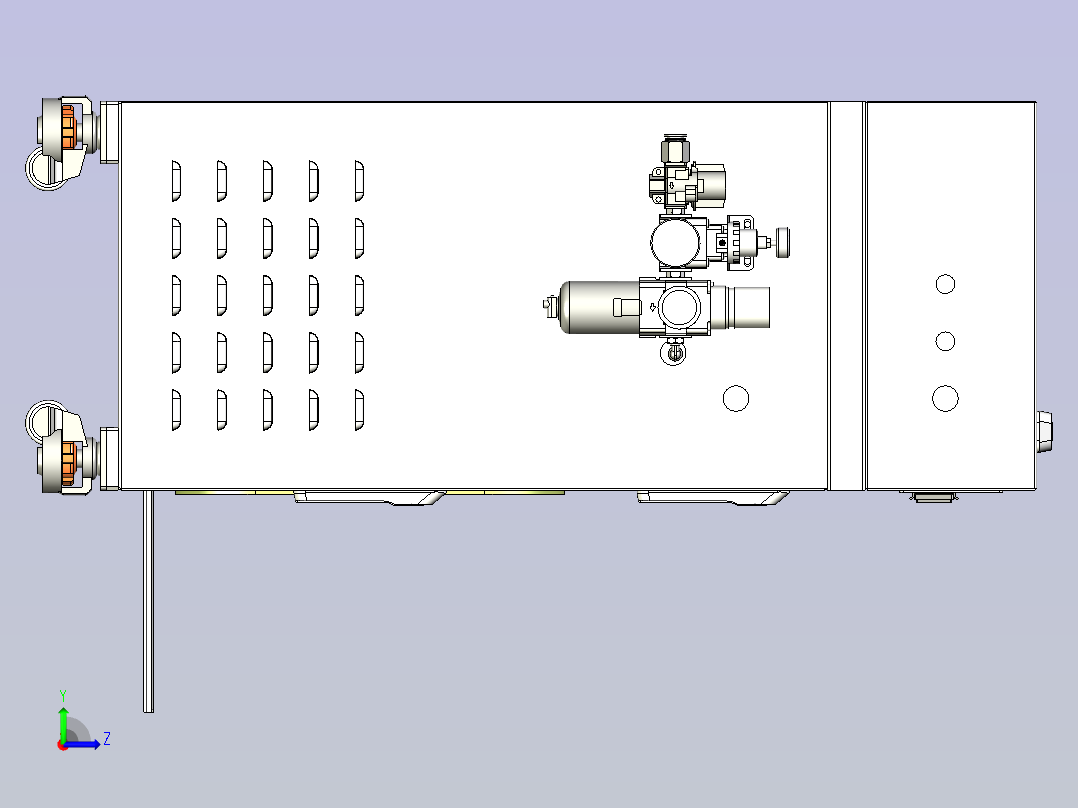 打标喷墨柜子左视图