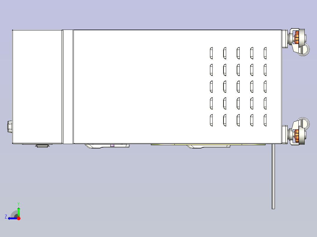 打标喷墨柜子右视图