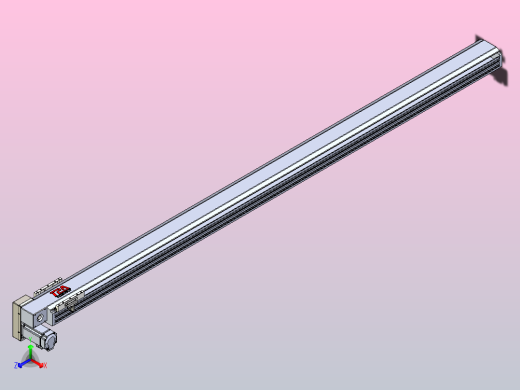 皮带直线轴半封闭可选导轨TPA-HNB-120D-110-L2000-LP-Y-P40-N3正等轴测缩略图