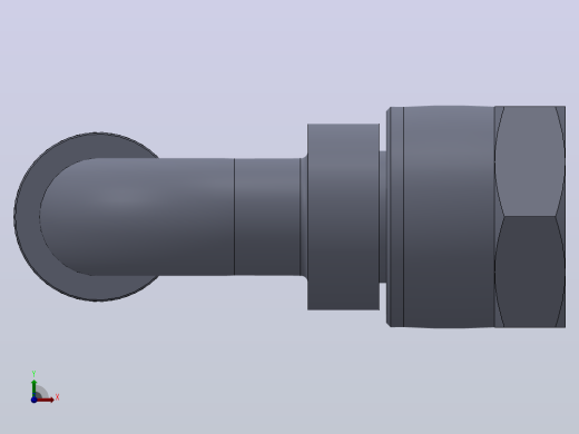 20191 90°公制内螺纹球面扣压式软管接头[20191-24-10]前视缩略图