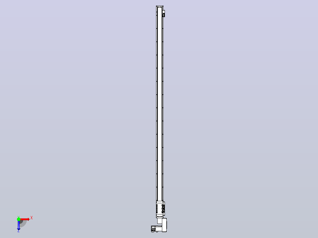 机器人皮带驱动直线轴TPA-GCB-50-P42-L1450-QR-M10-N3俯视图