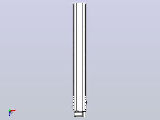 皮带直线轴半封闭可选导轨TPA-HNB-202D-140-L1300-RU-C-P75-N3俯视缩略图