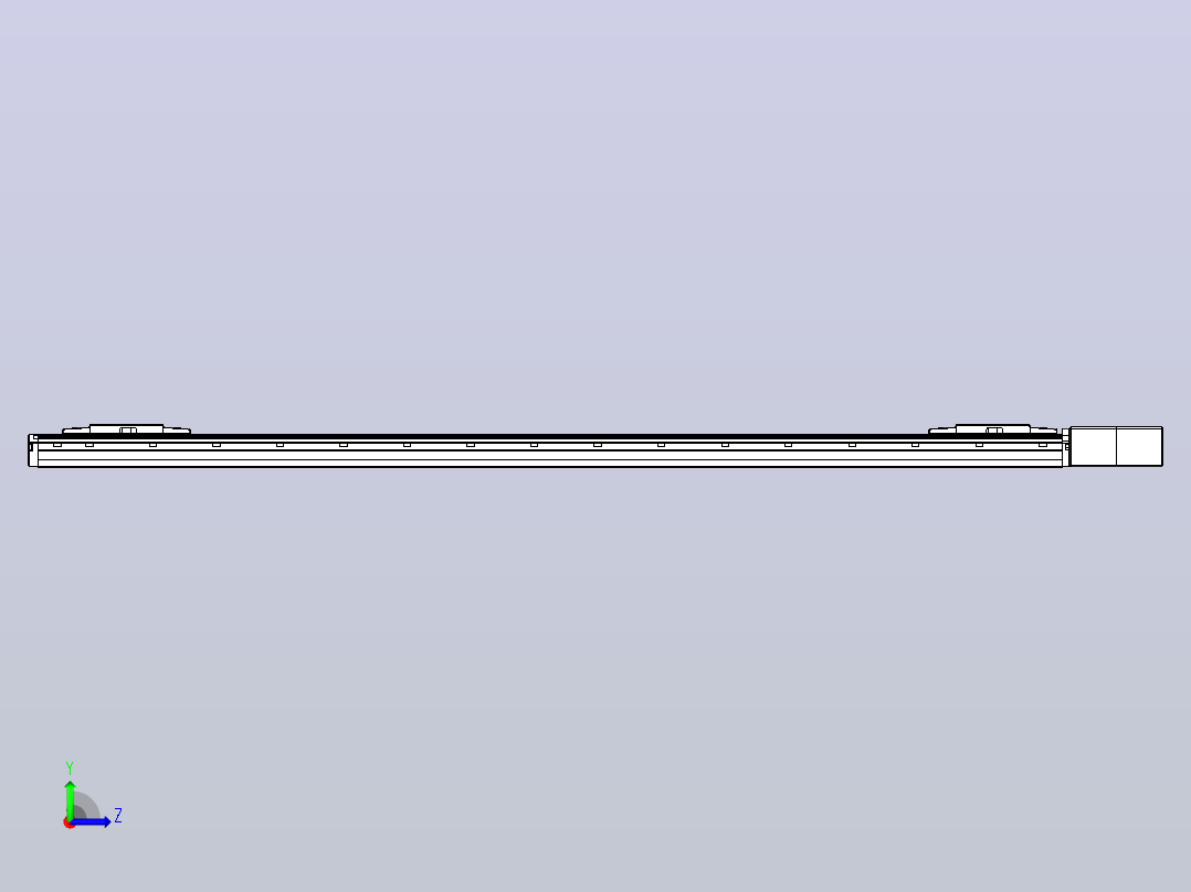 皮带直线轴双滑块型TPA-GCBS-120-P70-L575-QL-M20-N3左视图