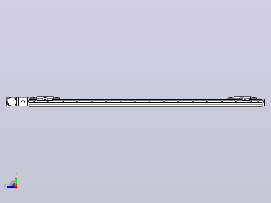 皮带直线轴双滑块型TPA-GCBS-120-P70-L575-QL-M20-N3右视图