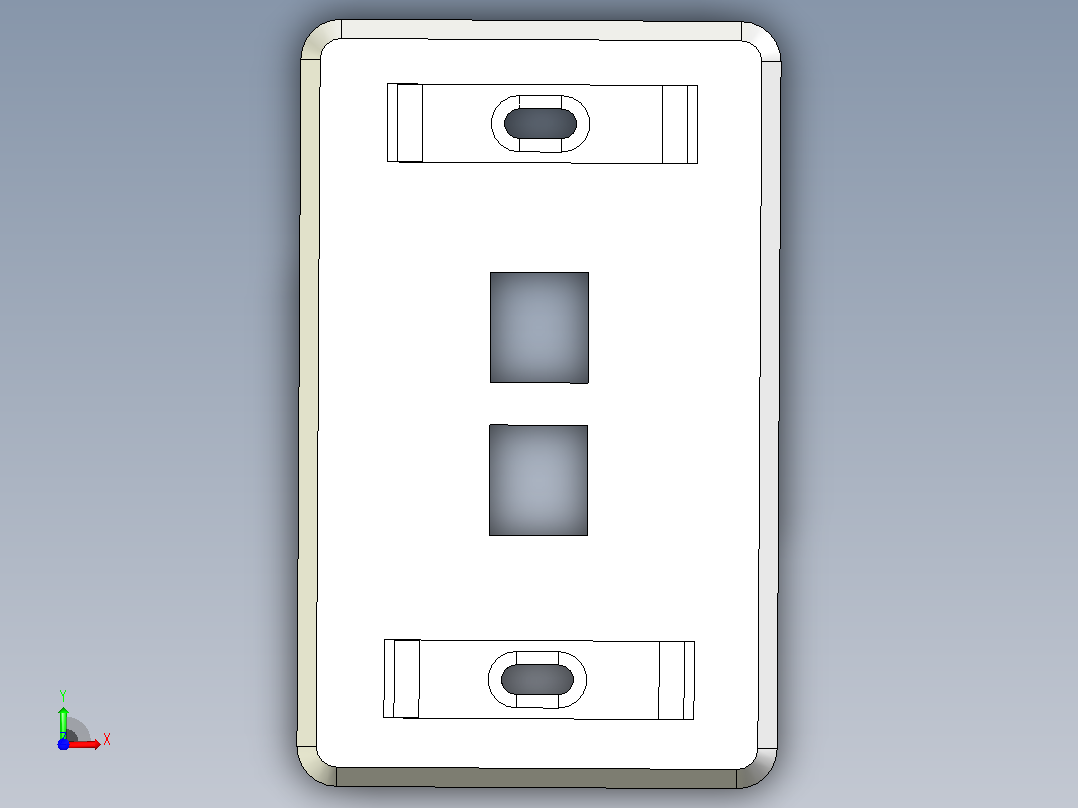 Caja +以太网+Jack tele Fono(metálica)插口前视图