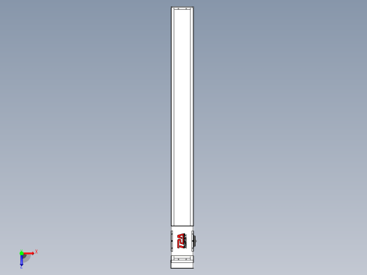 滚珠丝杠直线轴带导轨全封闭TPA-HCR-110D-1610C-L1050-MP-C-P40-N3俯视缩略图