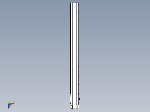 皮带直线轴半封闭可选导轨TPA-HNB-202D-140-L1900-RP-C-P75-N3俯视缩略图