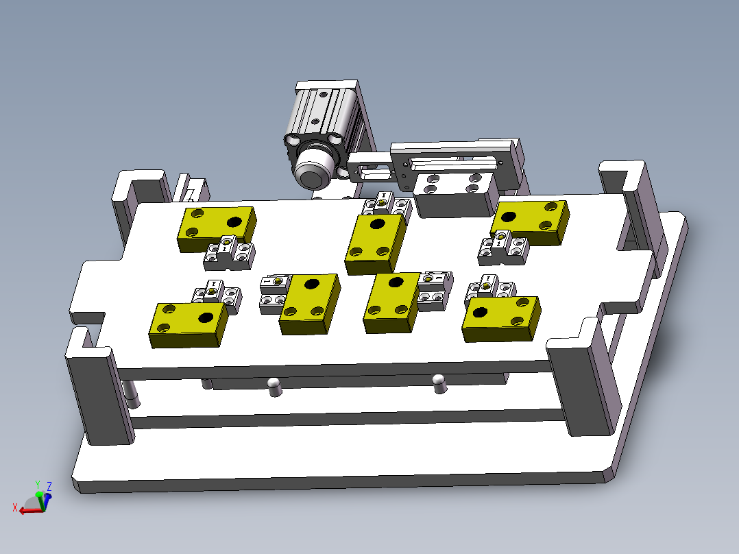 UPS散热片螺丝固定治具