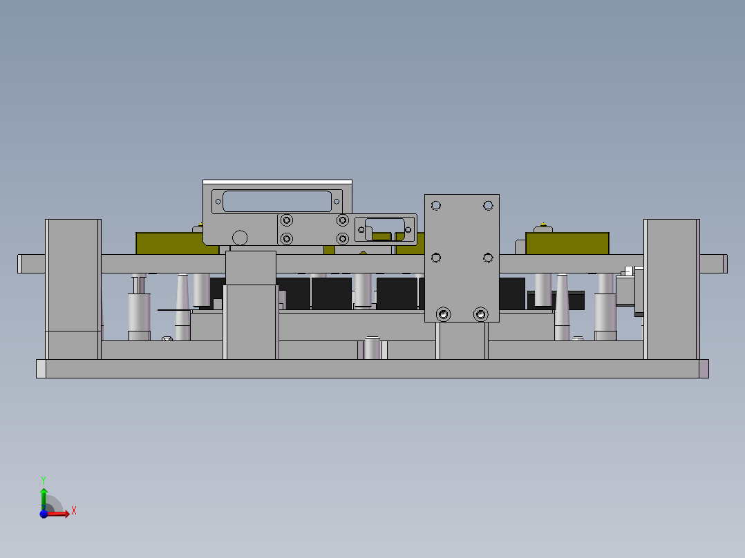 UPS散热片螺丝固定治具前视图