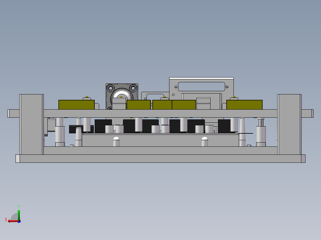 UPS散热片螺丝固定治具后视图