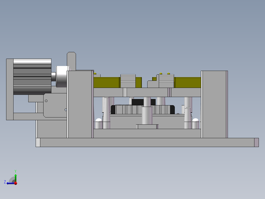 UPS散热片螺丝固定治具右视图