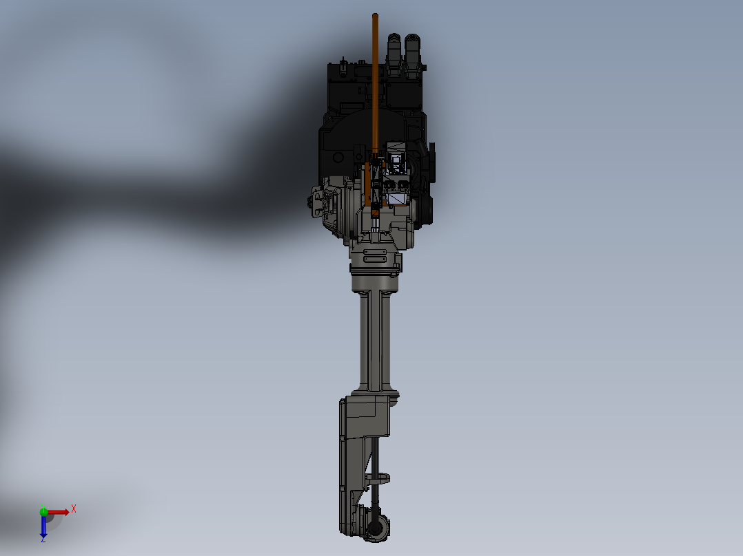 anasonic-tm2000-robot SW STP X_T俯视图