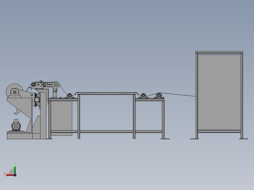 薄膜复卷机3D图纸 H151后视缩略图