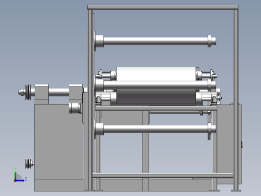薄膜复卷机3D图纸 H151左视缩略图
