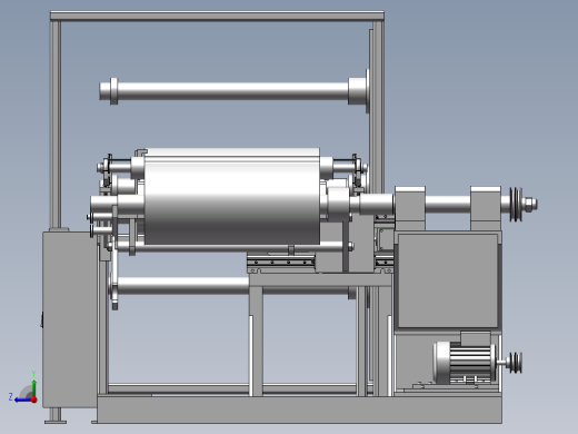 薄膜复卷机3D图纸 H151右视缩略图