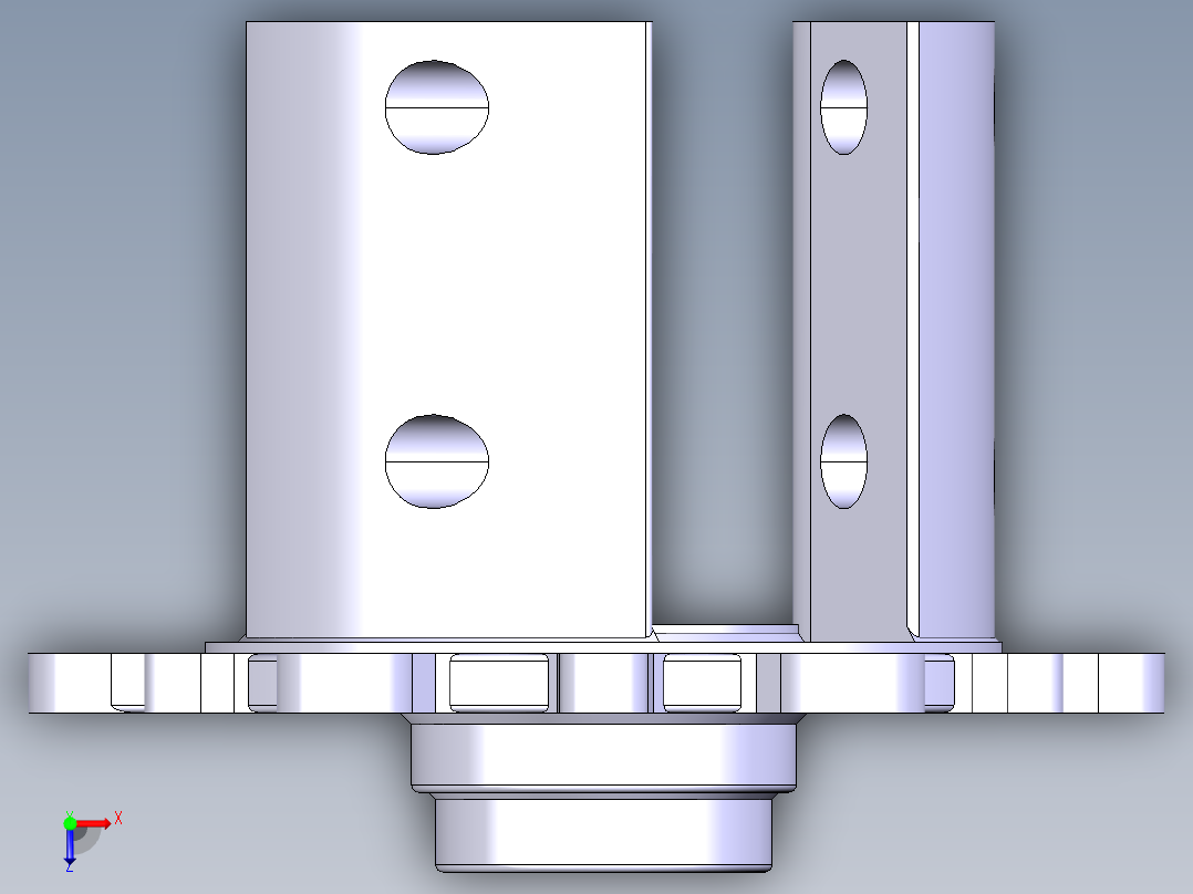 托森差速器齿轮支架俯视图