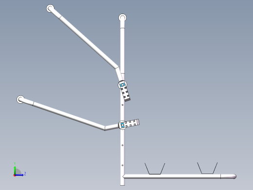 自行车固定车架设计3d图纸 汽车轿车固定移动自行车车架3d模型+2d左视缩略图
