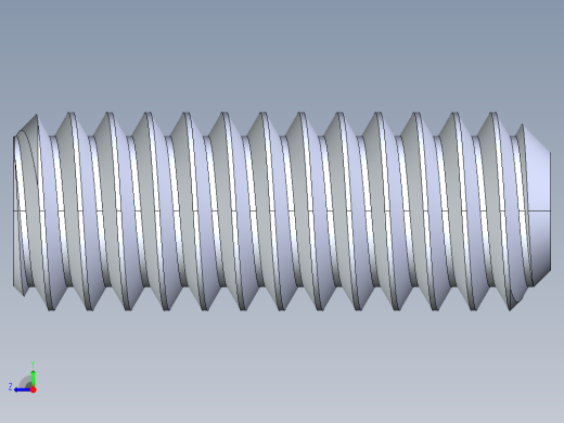UNC 平头紧定螺钉-UNC SET SCREW 8-32 x0.4375.STEP右视缩略图