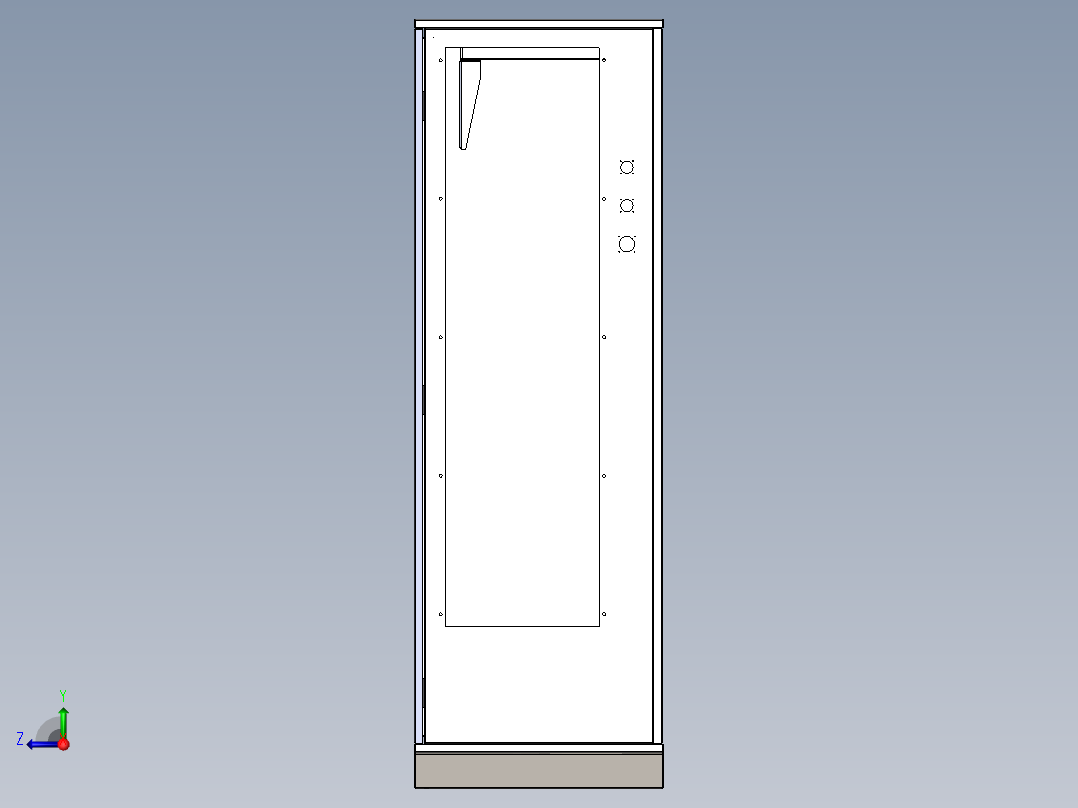威图电柜右视图